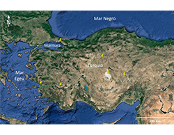 Retratos geológicos da Turquia