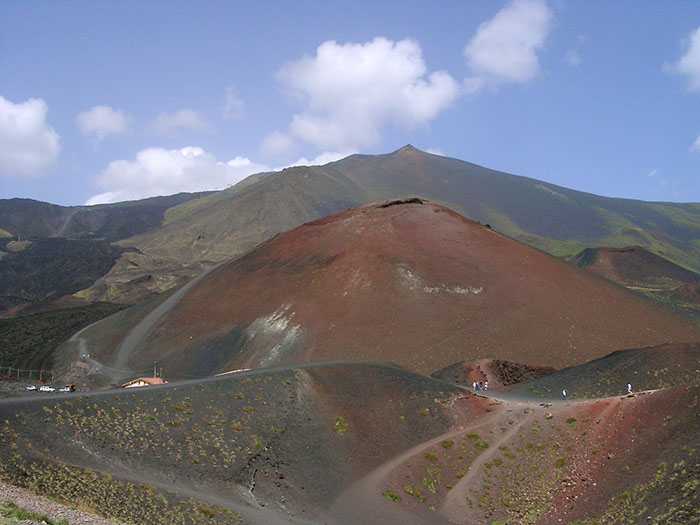 Morfologias vulcânicas nas imediações do Etna (Itália)