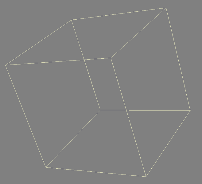 Figura 1. Cubo, representação translúcida