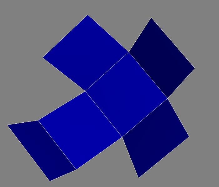 Figura 3. Cubo em planificação