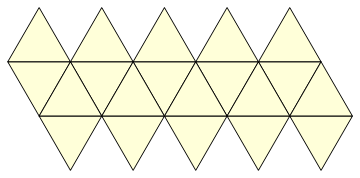 Figura 3. Icosaedro, planificação